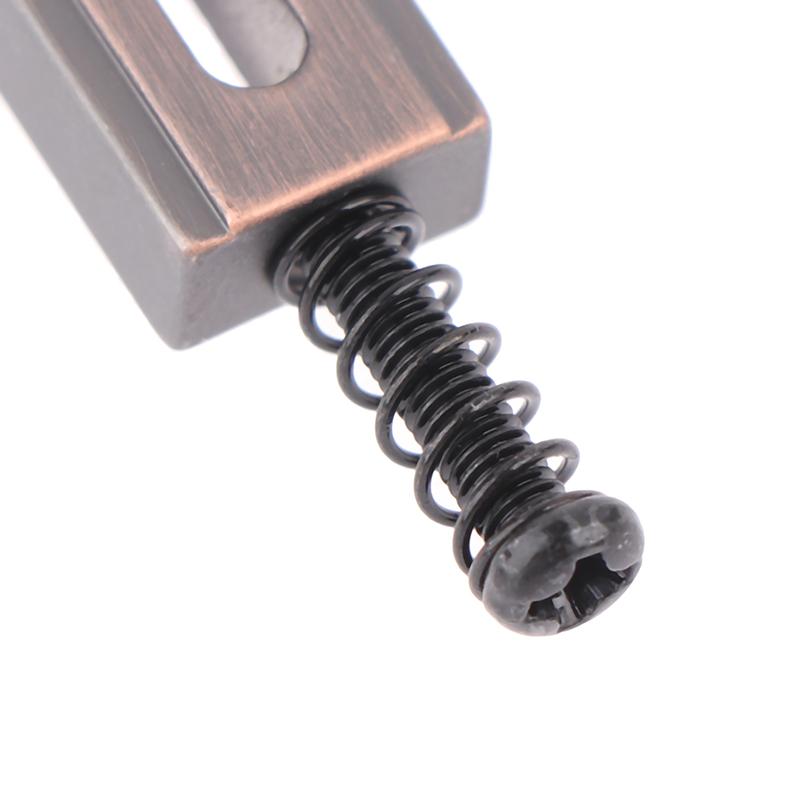 1/6Pcs Zinc Alloy Electric Guitar Roller Bridge Tremolo Saddles For Electric Guitar Replacement Bridge Saddle Set