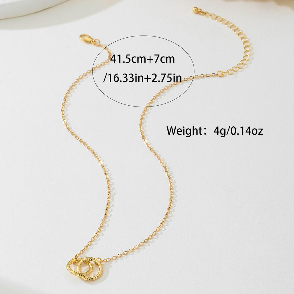 Fashionable Interlocking Eternity Symbol Necklace