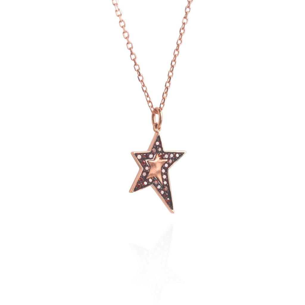 Mezmic Magic 14K, Diamond Star Necklace