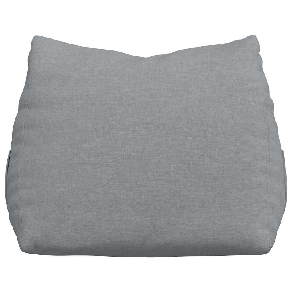 Back Cushion Light Grey 45 X 20 X 35 Cm Fabric