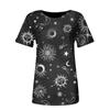 Women's Fashion Casual  Print Flowy Loose Short-Sleeved T-Shirt Tops