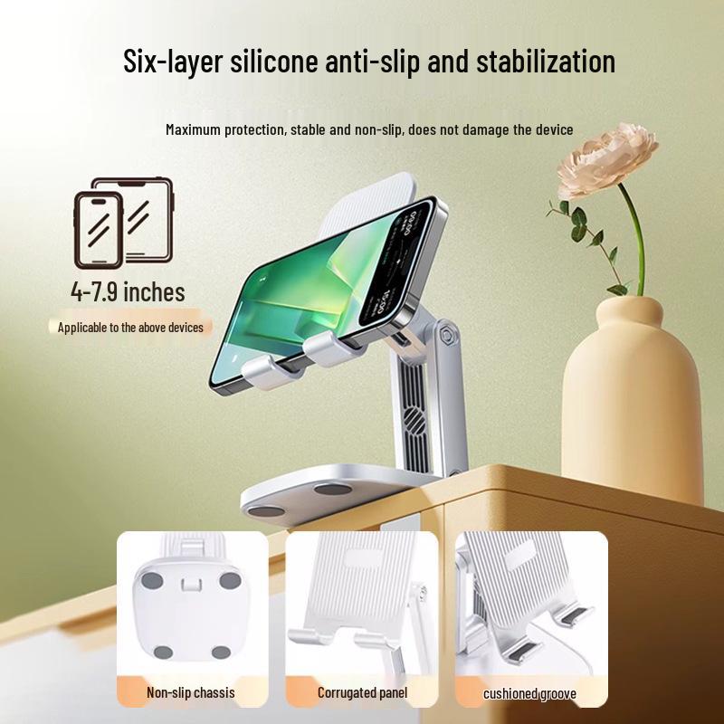 Ayarlanabilir Yükseklikli ve Özelleştirilebilir Logolu Evrensel Katlanabilir Telefon ve Tablet Standı