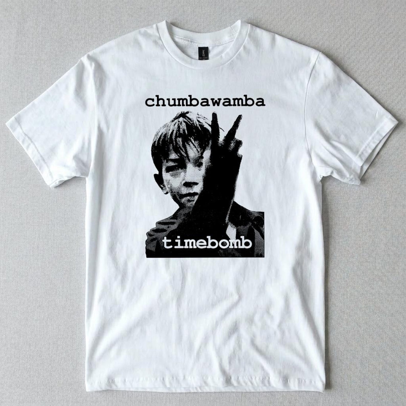 CHUMBAWAMBA Timebomb T shirt 90s Alternative Rock Tee Anarcho DIY Punk Band Shirt Vintage Style Graphic Unisex L