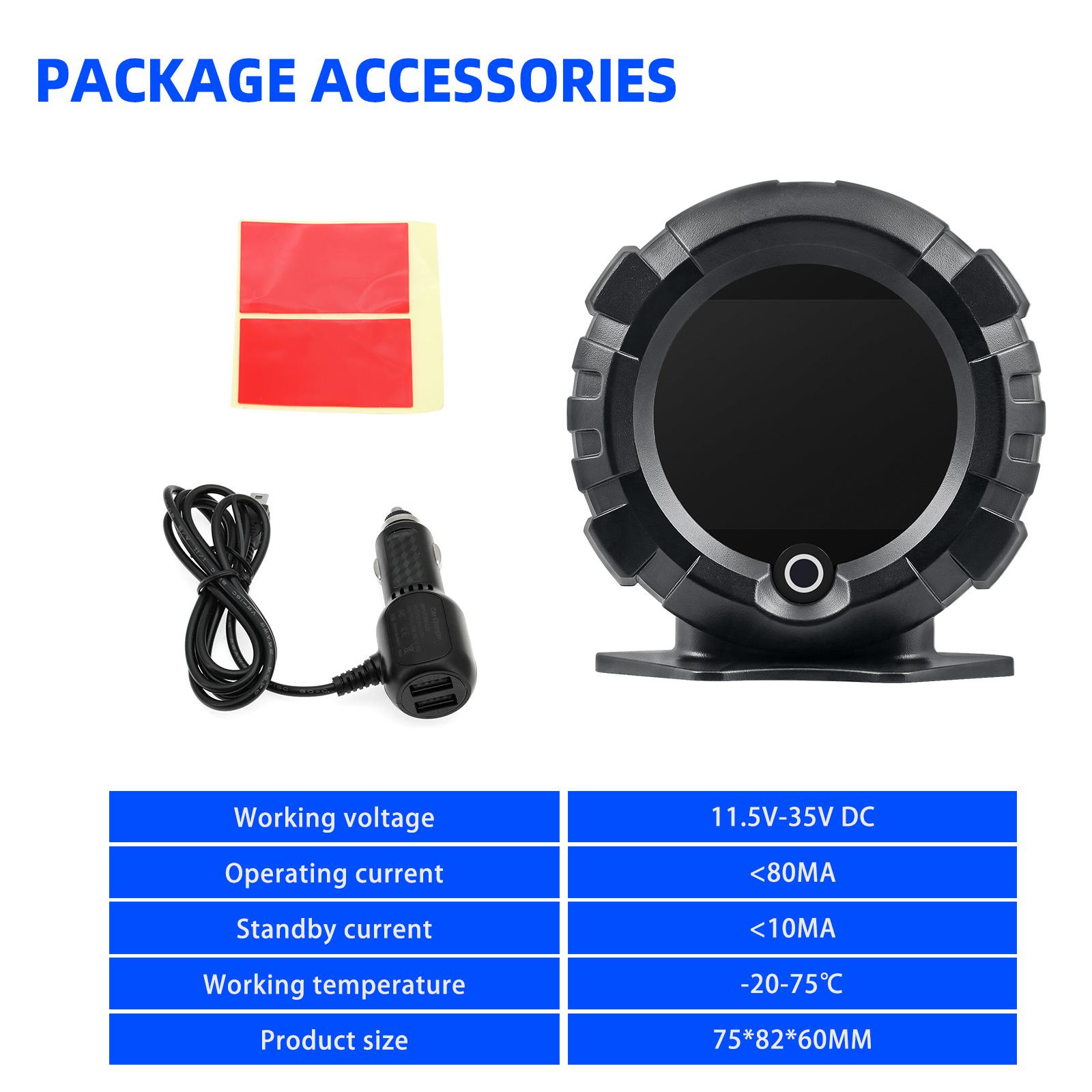 

X95 GPS HUD Уклономер Head Up Display Автоматический электронный спидометр MPH KMH Скорость Pitch Угол наклона Высота Автомобильные аксессуары HUD