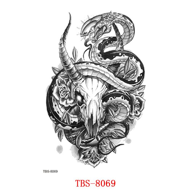 Waterproof Tattoo Stickers, Totem Animal Flowers, Tattoo Stickers Tattoo