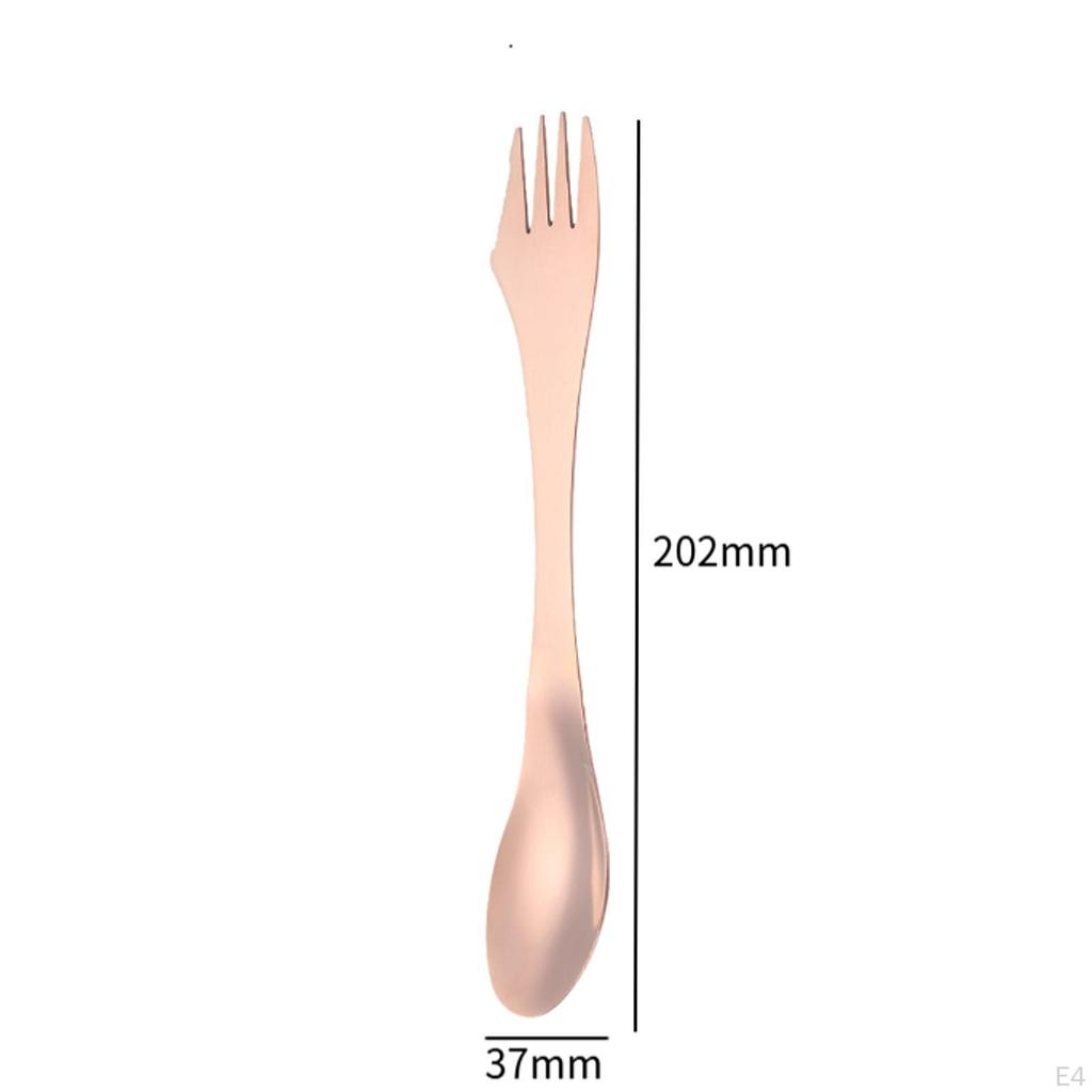 3-in-1 Spork Gabel Löffel Messer Campingbesteck für Rucksacktouren Picknick Küche
