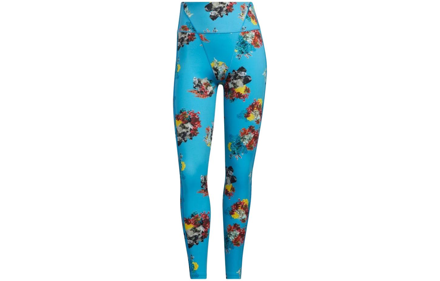 Adidas Ivy Park Printed Tights Crystal AOP/Shock Cyan HM5580 J/S