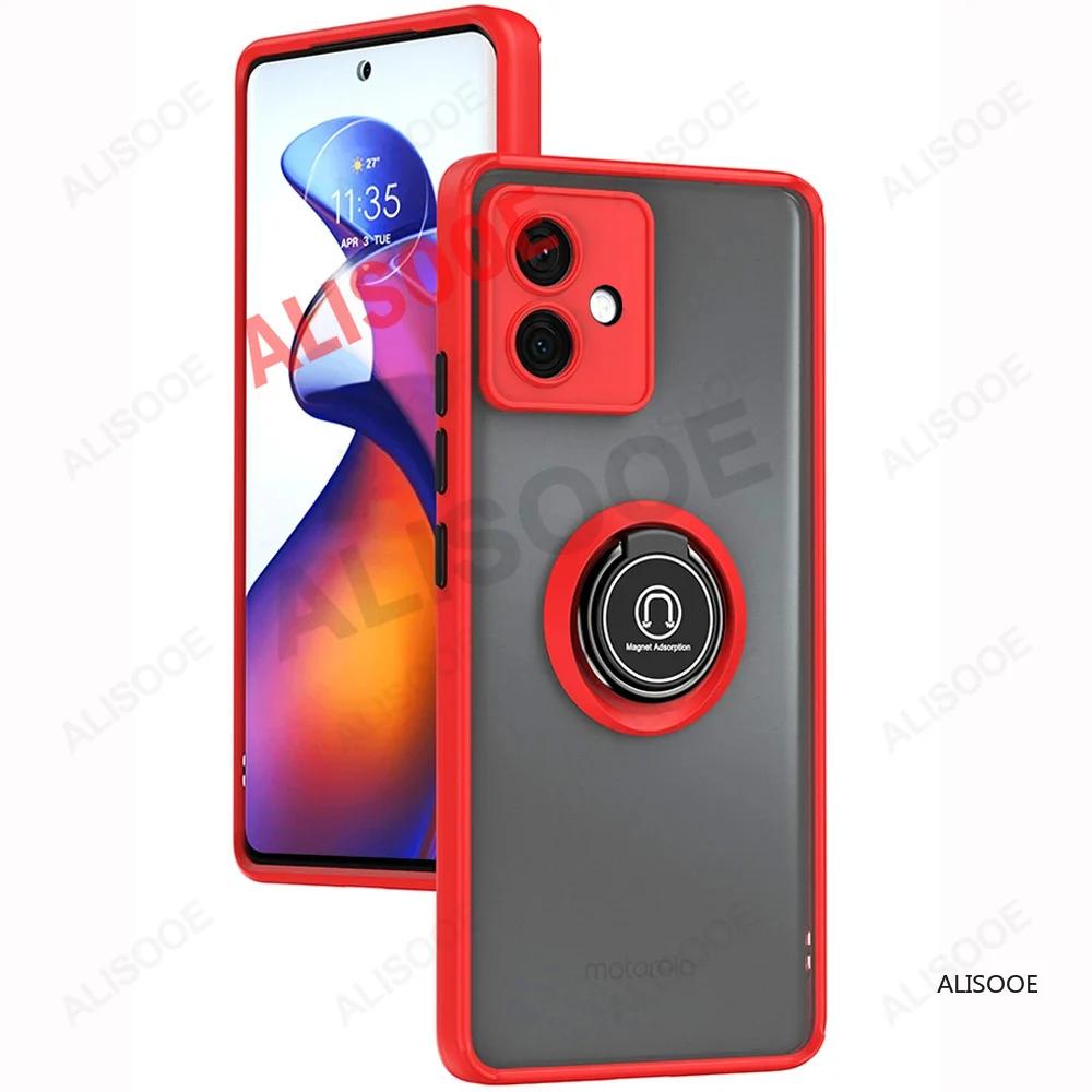 Funda for Motorola Edge 50 Fusion 40 Pro 30 Ultra Neo G85 G84 G54 G14 G24 G34 Case Ring Stand Capa for Moto G53 G23 G13 Cover