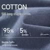 Jianjiang Men's 50S Xinjiang Cotton Antibacterial Boxer Briefs 3-Pack