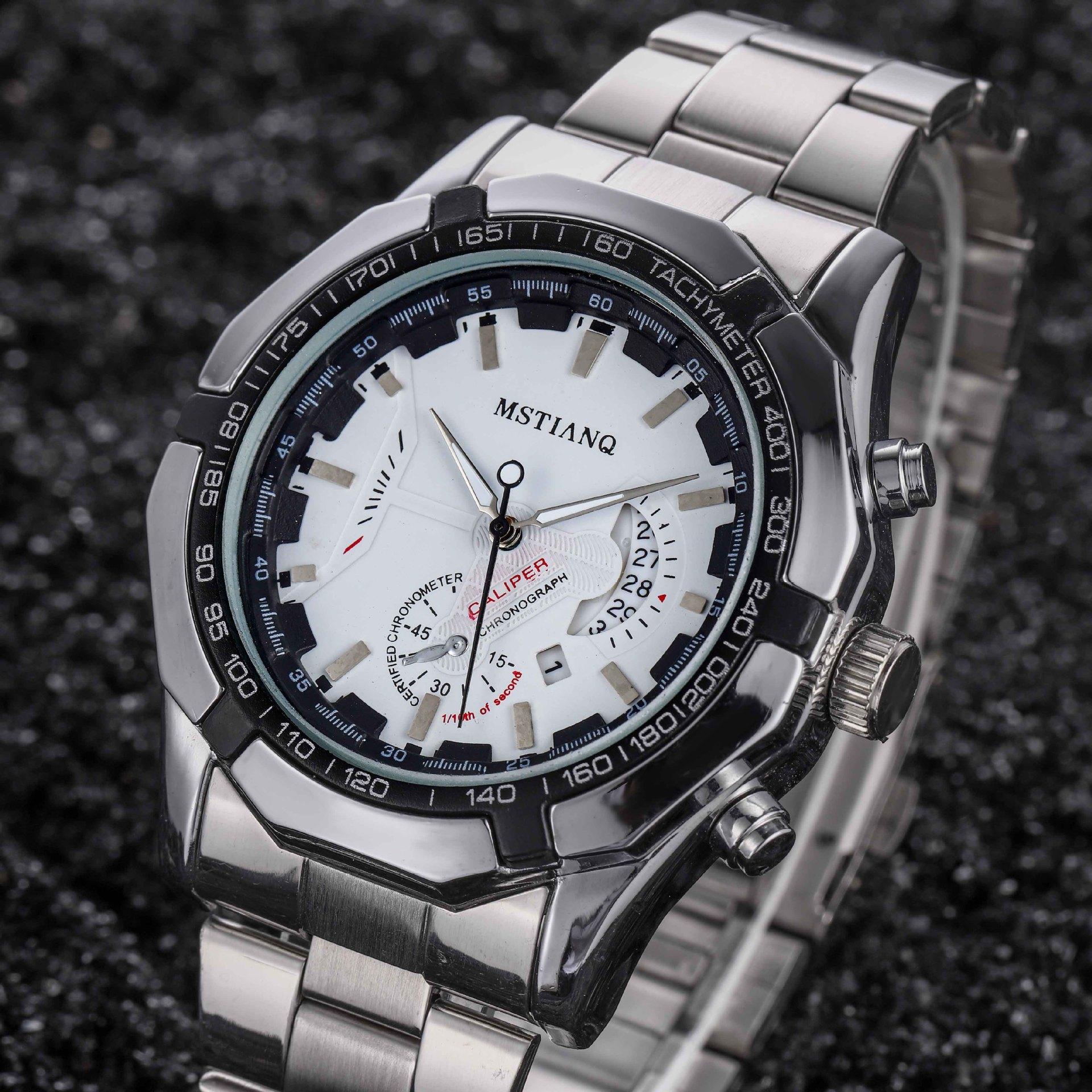 Sports Men S Watch Steel Belt Calendar Concept Non-Mechanical Quartz Watch Fashion Trend Business Watch