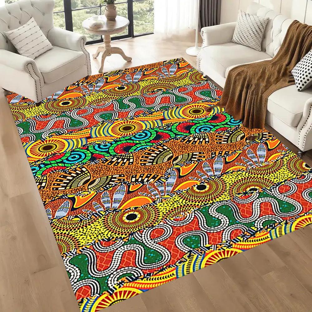 African Style Area Rug Suitable for Game Room Hallway Living Rooms Dining Room Anti-slip Rug Office home decor Spiritual Gift