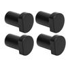 4 Pcs Bench Dogs 19mm Diameter Workbench Peg Aluminum Alloy High Strength Woodworking Desktop Stop Tenon Black