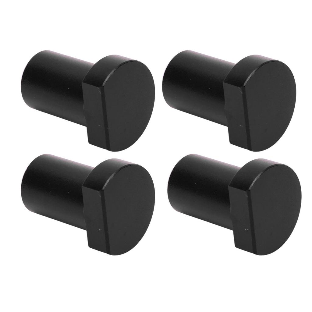 4 Pcs Bench Dogs 19mm Diameter Workbench Peg Aluminum Alloy High Strength Woodworking Desktop Stop Tenon Black