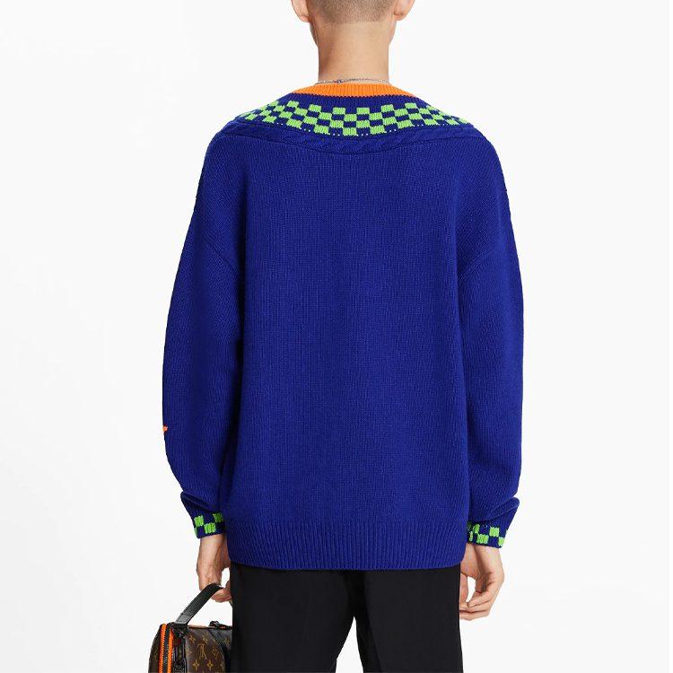 Louis Vuitton SS21 Sweater Men's Blue 1A8P3S