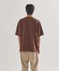 PALAP Unisex Essential Sleeve Point Oversized Short Sleeve T-Shirt_Pl24S5Ts007_Br