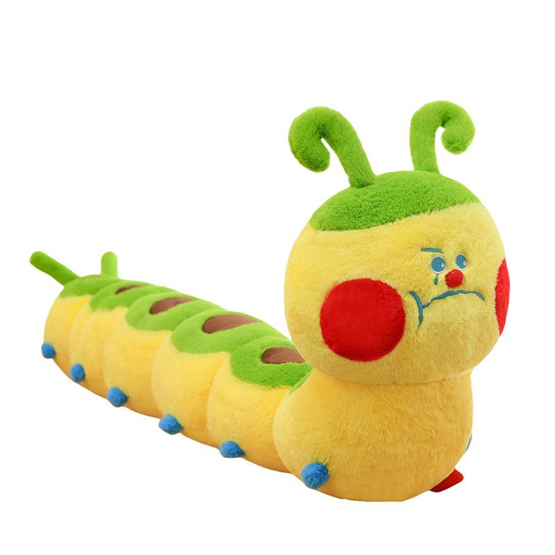 Caterpillar Stuffed Cute Animal Plush Toy For Kids Bedroom Cushion Decoration