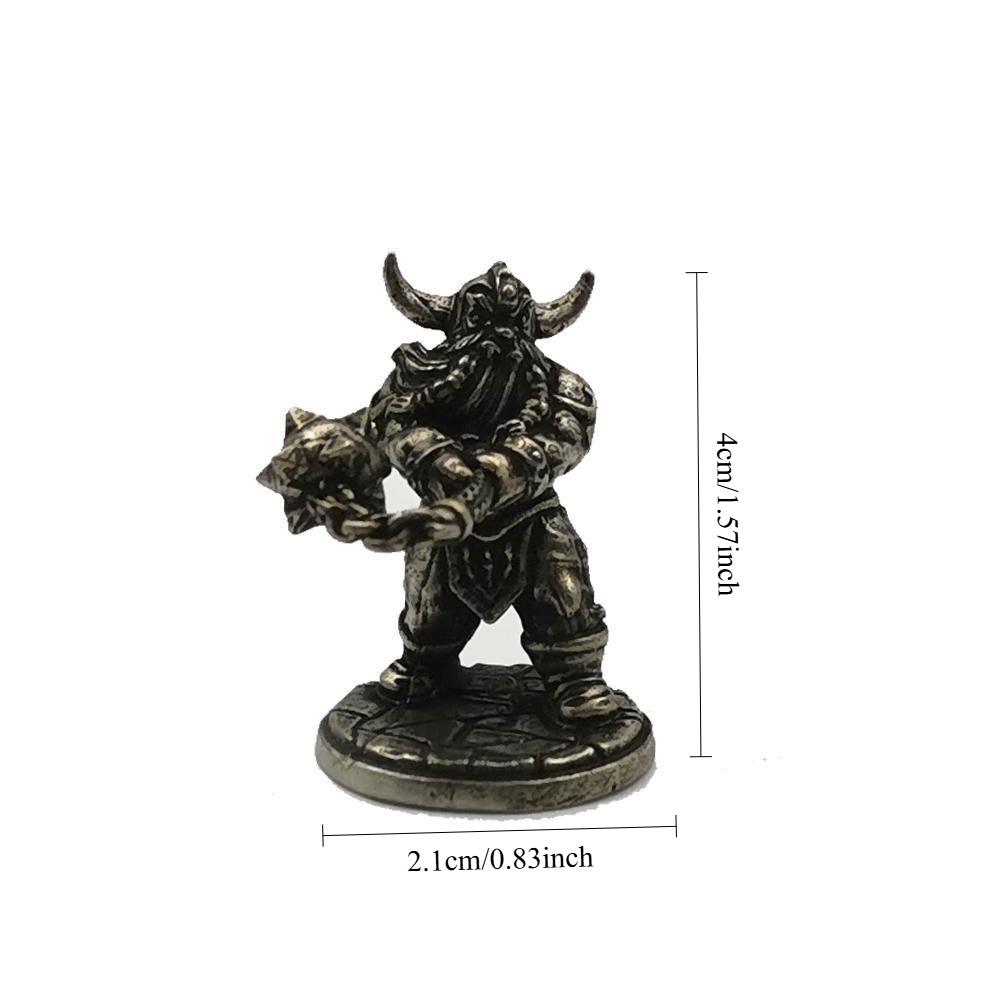 

1Pc Dwarf Legion Meteor Hammer Soldiers Metal Models Miniature Figurines Gifts Home Decor Metal Figurine