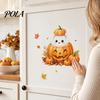 Cute Animal Stickers for Kids Thanksgiving Fall Wall Stickers, Cartoon Rabbit Squirrel Pumpkin Maple Leaf Decals Environmentally Friendly Art Bedroom