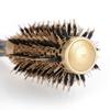 Portable Anion Anti static Round Hair Comb Salon Styling Brush Gold & Black (25mm)
