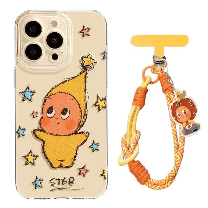 Apple mobile phone case 17 doll suitable for iPhone16promax girls high value 15 magnetic suction bracket 13 soft cover
