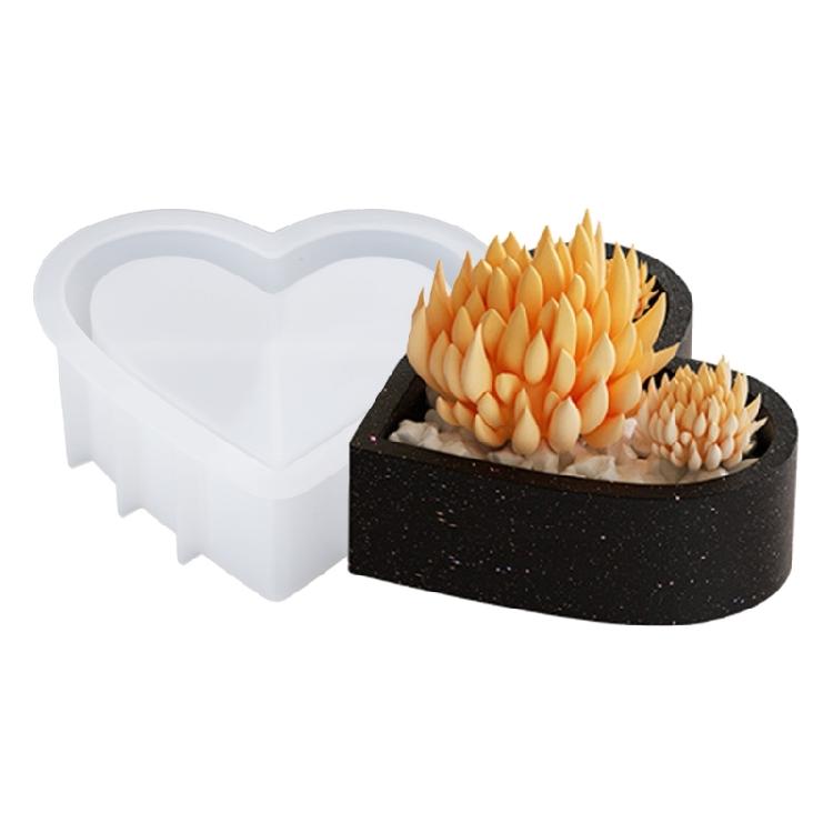 

Heart Shaped Silicone Candle Cup Mould High Temperature Resistant Candle Holders Mold Epoxy Jewelry Making Supplies