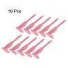 uxcell Mini Plastic Calipers, 80mm Vernier Calipers, Sliding Gauge, Portable Ruler Measuring Tool, Metric/Inch, Pink, 10 Pieces