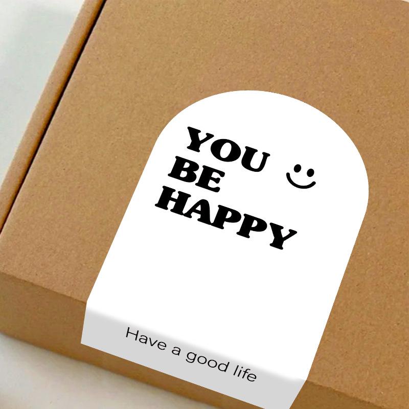 50-pack Airplane-Themed Thank You Box Sealing Stickers for Packaging and Decoration