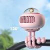 USB Flexible Air Conditioner 3600mAh Chargeable Stroller Cooling Fan 130° Auto Rotation 4-gear Wind Handheld For Outdoors Quiet