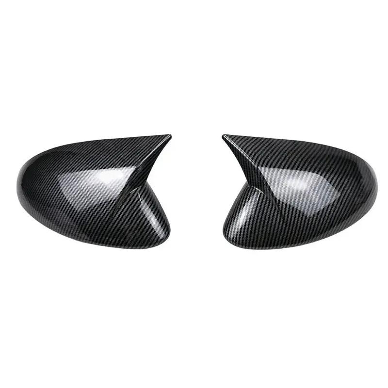 For Alfa Romeo Stelvio 2017 2018      Car Rearview Side Mirror Cover Wing Cap Exterior Door Shell Trim