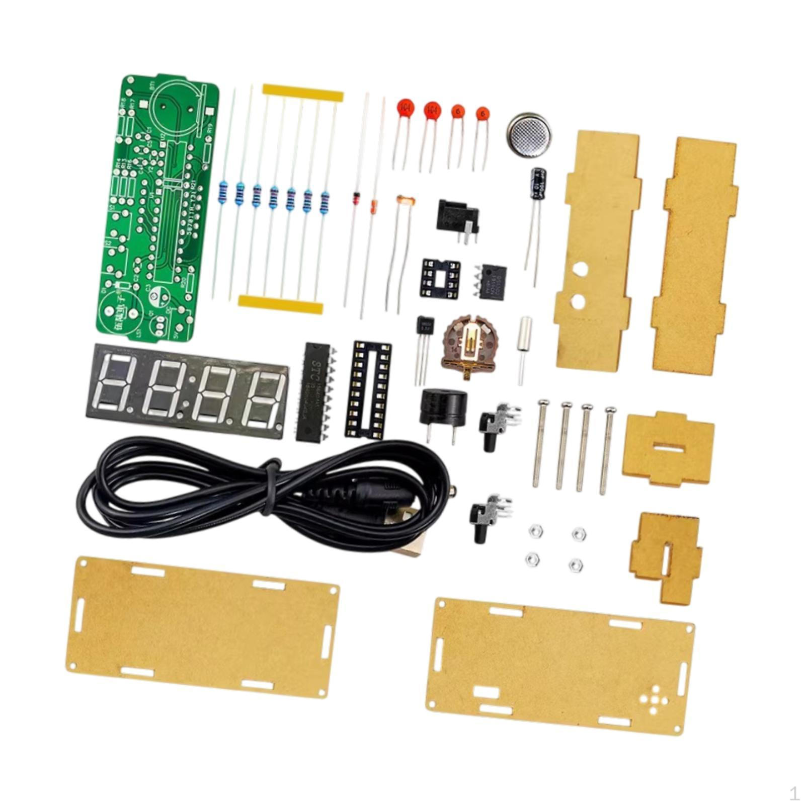 

Комплект цифрових годинників своїми руками, аксесуари, практика паяння для шкільного навчання червоний