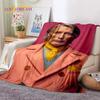 Mads Mikkelsen 3D Schauspieler Star Weiche Flanelldecke für Betten Schlafzimmer Sofa Picknick, Überwurfdecke zum Zudecken Outdoor Freizeit Nickerchen Geschenk