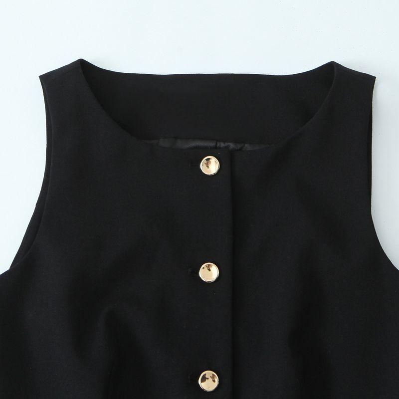 Kaslead New Women Clothes Western Style Fashion With Belt Vest Trumpet Pants 8372363 8372263
