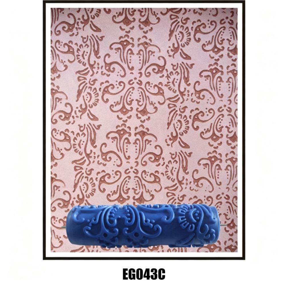 Reusable Patterned Paint Roller Texture Paint Tool Wall Painting Roller Cabinets Painting