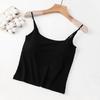 Sling Vest Bra and Integrated Short Base Adjustable Inner Wear with Breast Pad for Hot Girls Wearing Tops