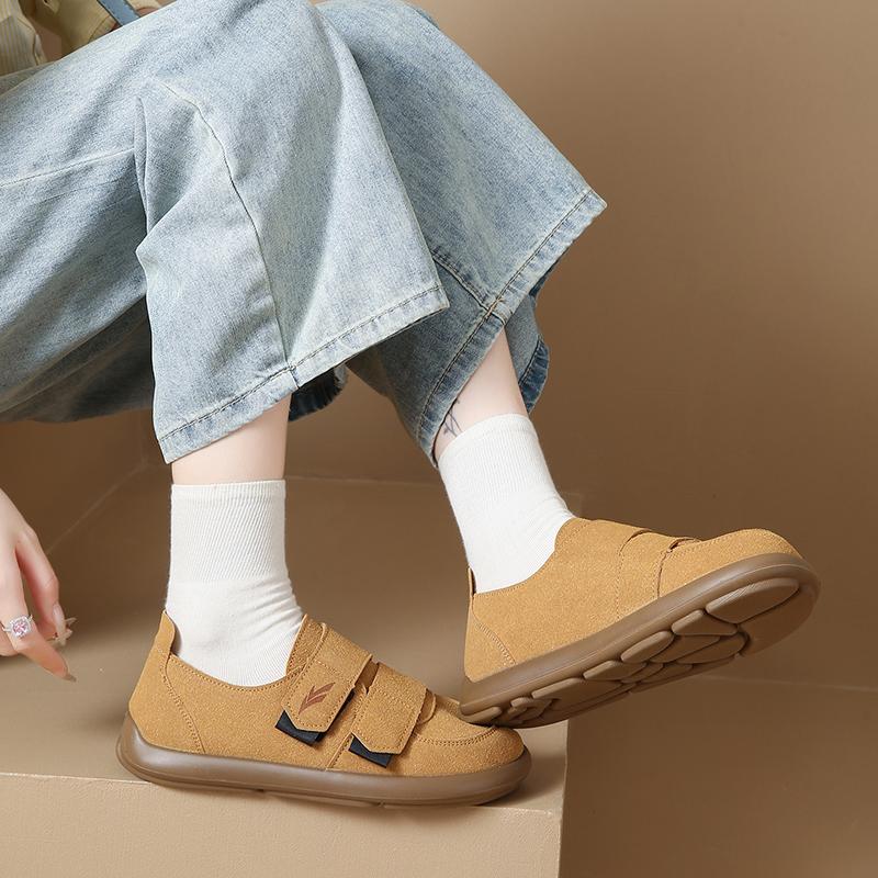 Fashion CRLAYDK Classic Slip On Loafers for Women Fashion Sneakers Casual Suede Hook & Loop Comfortable Driving Flats Walking Shoes