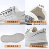 Summer breathable 2025 single mesh men's shoes sports hollow comfortable versatile non-slip wear-resistant small white shoes casual board shoes