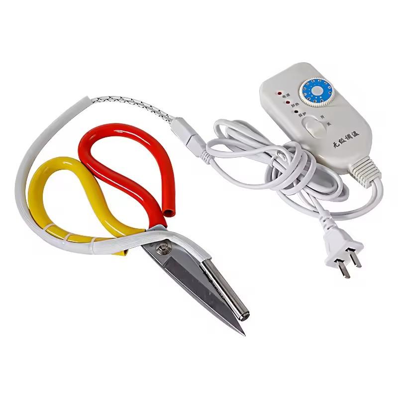 Ножницы для обрезки Термоножницы Ножницы с регулируемой температурой Электрические портновские ножницы для лент, молний, нейлоновых веревок, этикеток жёлтый