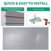 PVC Slatwall Panel Storage Kit 4ft X 8ft 32 Sq Ft 26 Heavy Duty Hooks for Home Garage Retail Guitar Shop Workshop Display