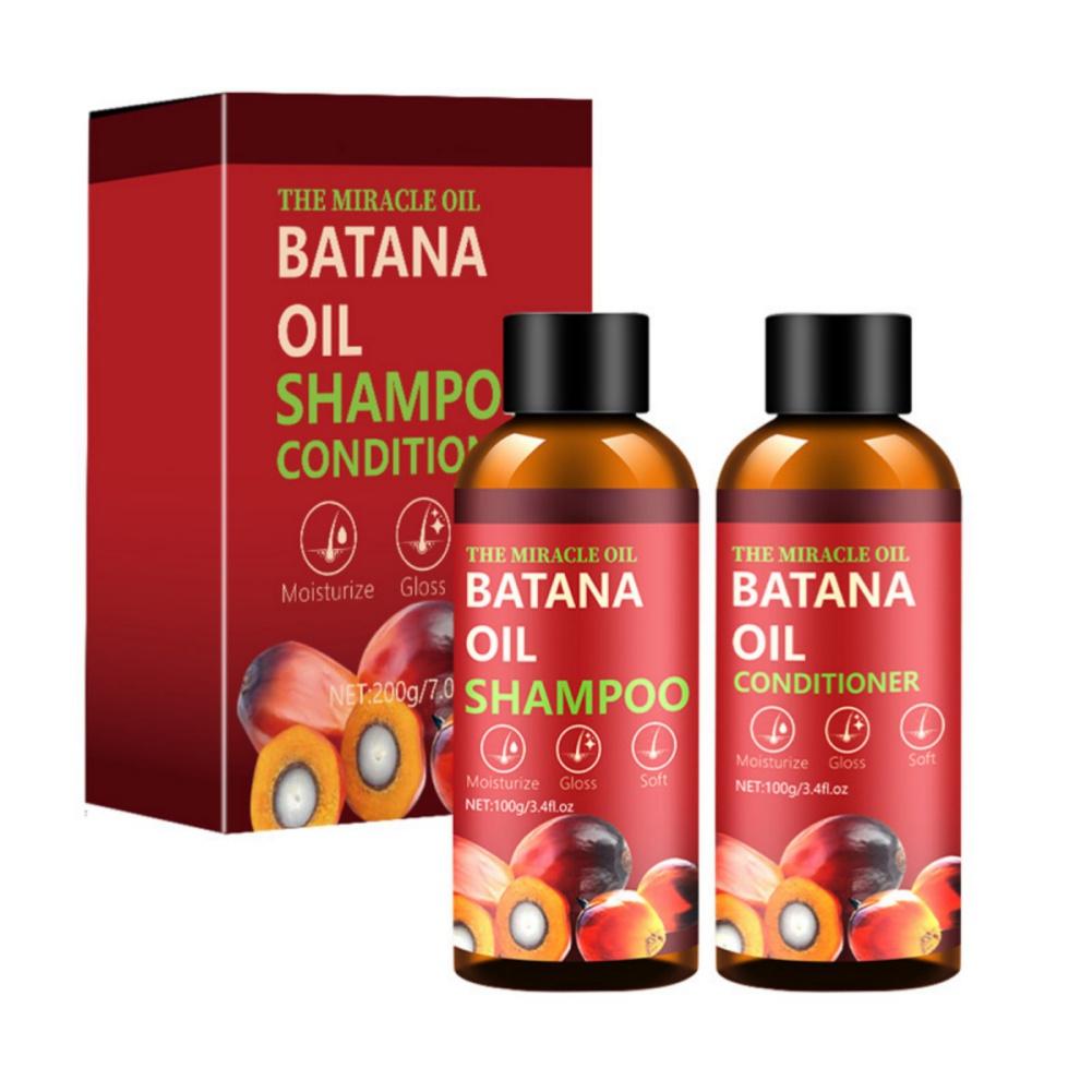 Batana Öl Shampoo Conditioner Haarpflege Set Befeuchten Glanz Weiches Haar