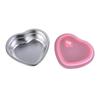 E8Bd Practical Stainless Steels Sweet Holders Unique Heart Cake Bowl With Silicone Lid Unique Dessert Storage Holders