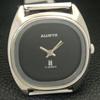 ALLWYN HAND-WINDING 6300A INDIA MENS VINTAGE BLACK COLOR DIAL WATCH A703947-1