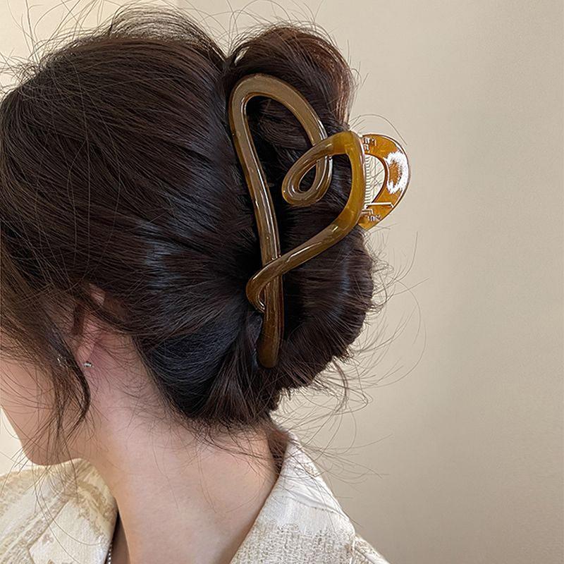 Large Claw Clips For Thick Hair Accessories Women Headdress Ins Plastic Catch Crab Hairpins Gifts