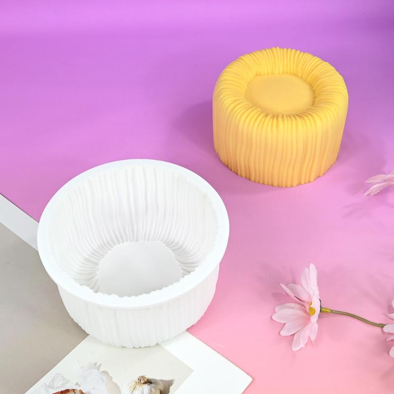 Coil Texture Design French Mousse Cake Mold White Or Black Silicone Cake Mold Kitchen Bakeware Dessert Decorating Tools