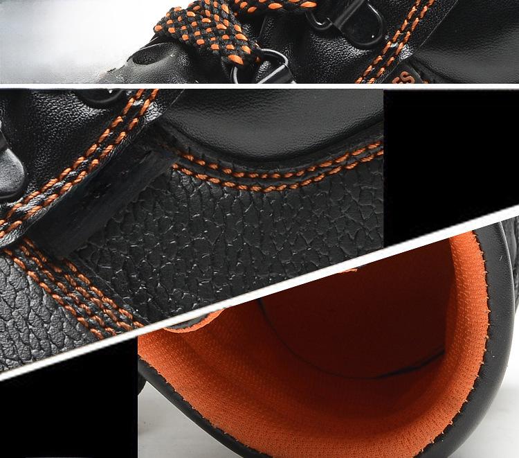 Steel Toe Cap Black Work Boots: Anti-Smash & Puncture-Resistant Safety Shoes