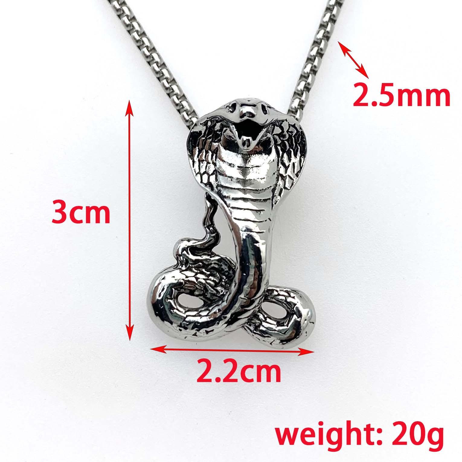 Стальная подвеска-ожерелье Mamba Cobra, Винтажная персонализированная подвеска в стиле Hip Hop, Подарок