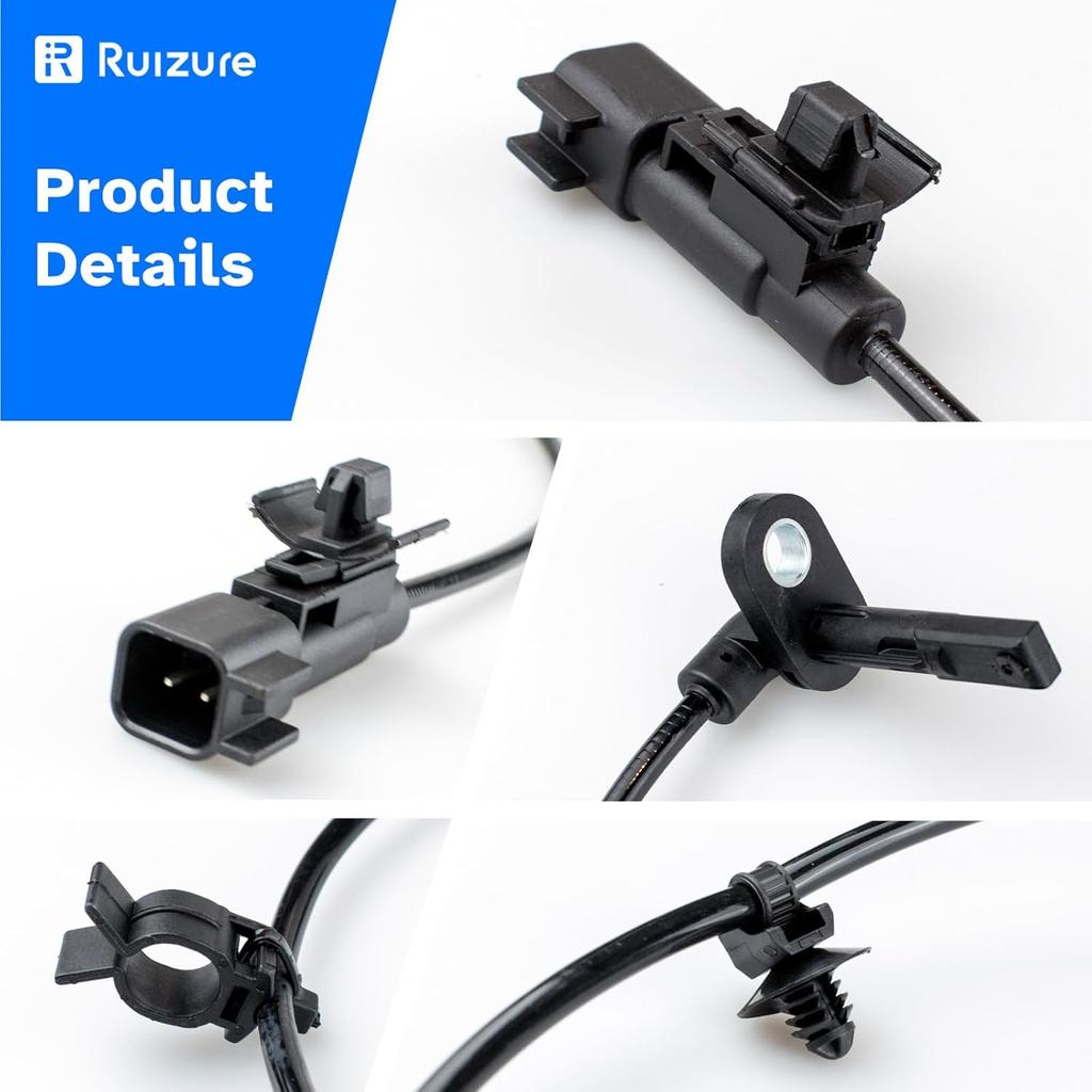 Rear Wheel Speed ABS Sensor Left and Right fit for Chevy Cruze 11-15, 2pcs | for 2011 2012 2013 2014 2015 Chevy Cruze Volt, 14-16 Cadillac ELR, 12-17