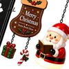 Bookshelf Lighting Christmas Hanging Light, Snowman Book Nook Lamp, Metal Festive Reading Accents Floating Library Lantern Decor, Holiday Ornament for