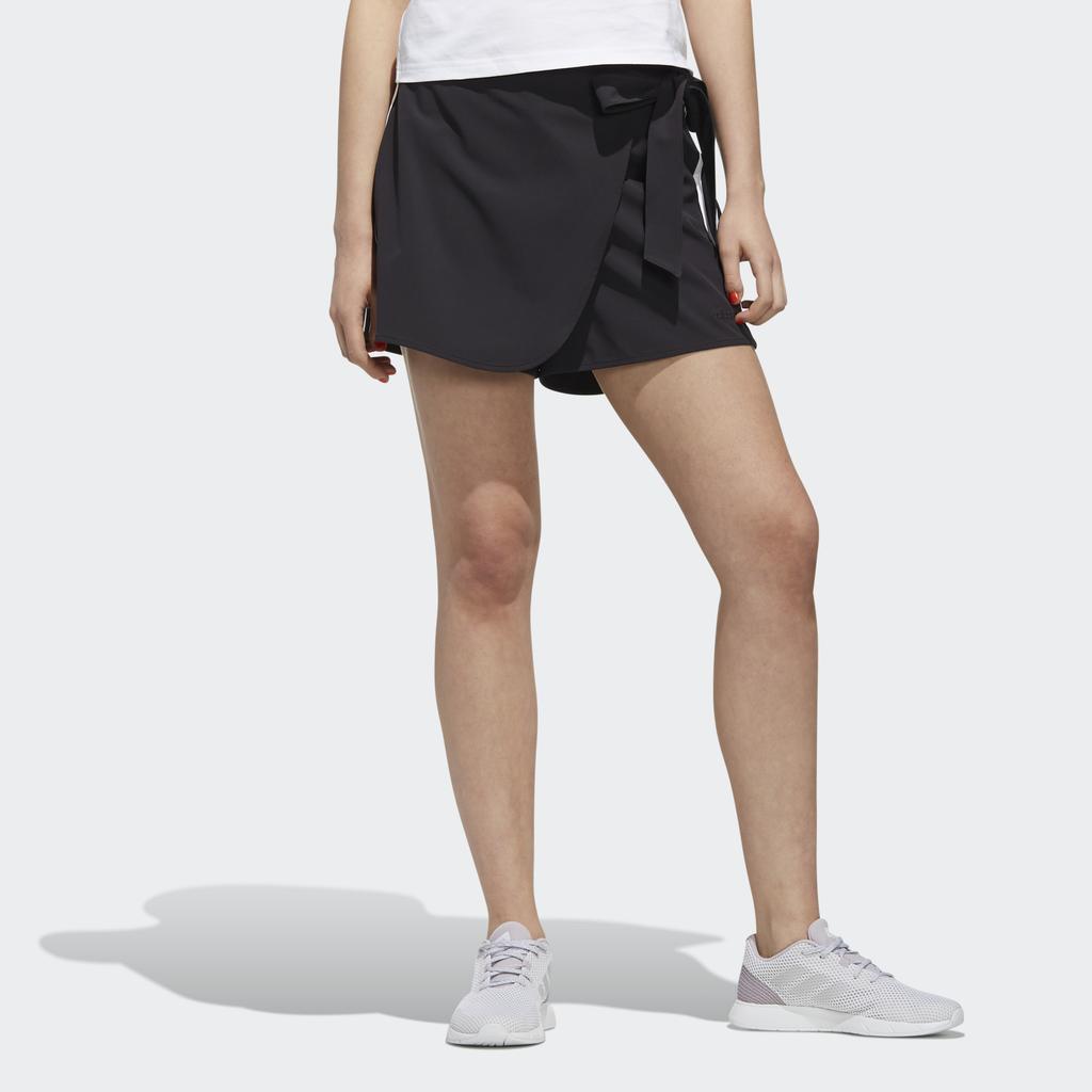 Adidas Neo W Cs Sfw Shorts Casual Breathable Skirt Style Women Shorts Black EI4241