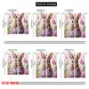 2pcs,2D Plane Printing Contemporary Curtains Spring Bunny Bliss Polyester (without Rod) Home Decor for Bedroom, Living Room,