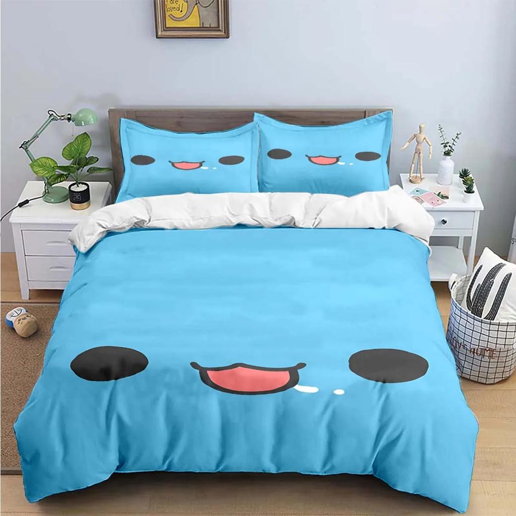 Fashion Cartoon B-Bugcat Capoo Pattern Bedding Set Duvet Cover Comforter Luxury Birthday Gift Bed Supplies